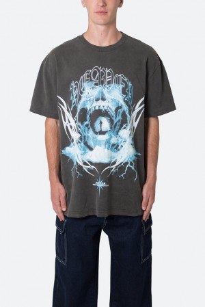 Mnml Another Heaven Tee Tees Washed Black | HX34-K3PF