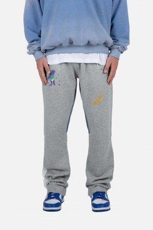 Mnml Contrast Bootcut II Sweatpants Sweatpants Grey | DQ44-B1LY