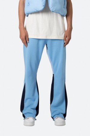 Mnml Contrast Bootcut Sweatpants Sweatpants Light Blue | TR56-X9UL