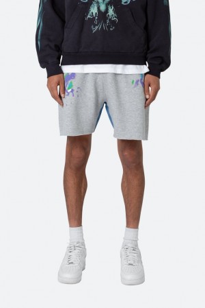 Mnml Contrast Paneled Sweatshorts Shorts Grey | CL80-V6ZL