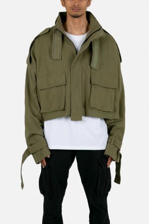 Mnml Cropped M65 Jacket Jackets Olive | SD73-H6BK