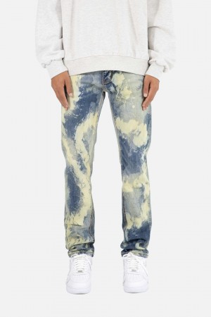 Mnml D109 Acid Straight Denim Straight Denim Blue | HU09-M1KI