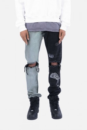 Mnml D267 Split V3 Straight Denim Straight Denim Blue/Black | VW59-V0GY