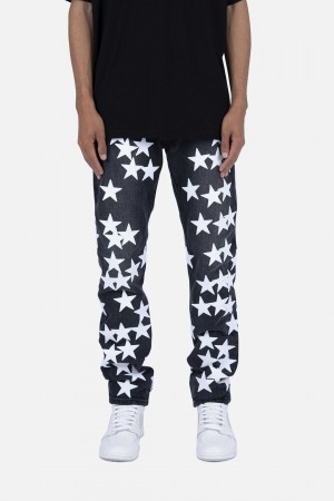 Mnml D270 Star Straight Denim Straight Denim Black/White | RK87-T6YF