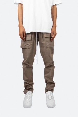 Mnml Drop Crotch Cargo Pants Cargos Stone | JZ49-B7JZ