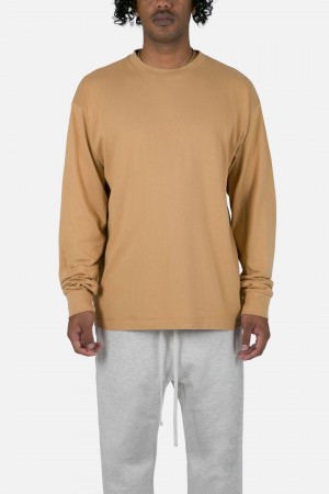 Mnml Every Day II L/S Tee Long Sleeve Tees Khaki | MO19-S9AE