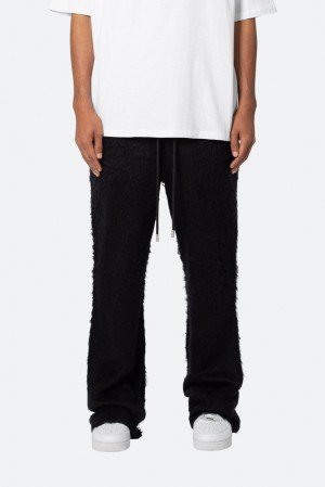 Mnml Fuzzy Sweatpants Sweatpants Black | PE79-C5QN