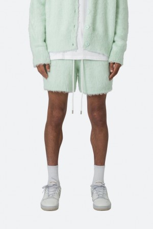 Mnml Fuzzy Sweatshorts Shorts Mint | BJ52-R7WC