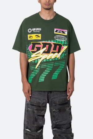 Mnml God Speed Tee Tees Green | WG46-R9LK