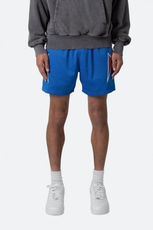 Mnml Mesh Basketball Shorts Shorts Blue/Red | AJ53-Q8OV