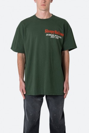 Mnml Neon Cowboy Tee Tees Green | KX37-R9NZ