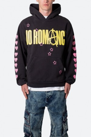 Mnml No Romance Hoodie Hoodies Off Black | YS44-M1HQ