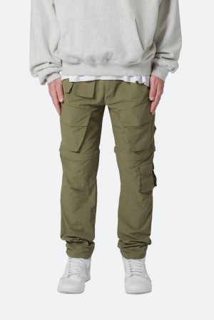 Mnml Nylon Cargo Traveler Pants Cargos Olive | QZ22-E6OX