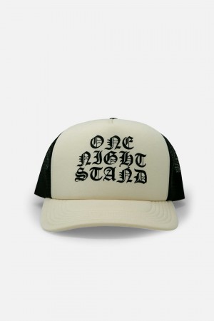 Mnml One Night Stand Trucker Cap Hats Cream | UO36-L9JL