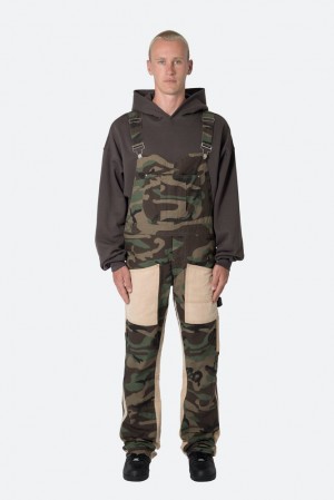 Mnml Painter Flare Overalls Pants & Chinos Camo | MB29-G3FH