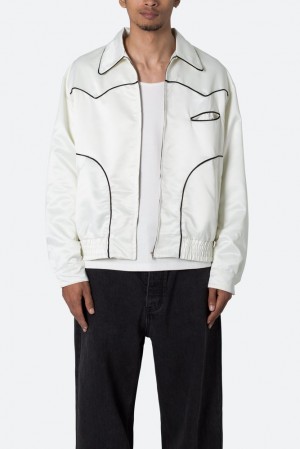 Mnml Piped Zip Up Jacket Jackets Off White | PK96-G0YV