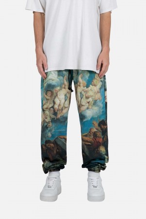 Mnml Renaissance Sweatpants Sweatpants Blue/Multi | XT44-X8VB