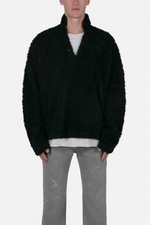 Mnml Sherpa Pullover Jackets Black | SS99-X6AL