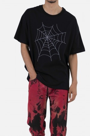 Mnml Spider Web Tee Tanks Black | AV95-Y1LN