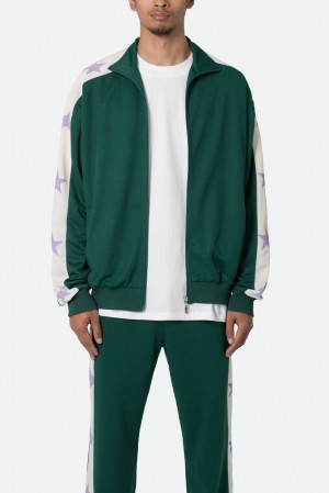 Mnml Star Track Jacket Jackets Green | ZW26-H0OB