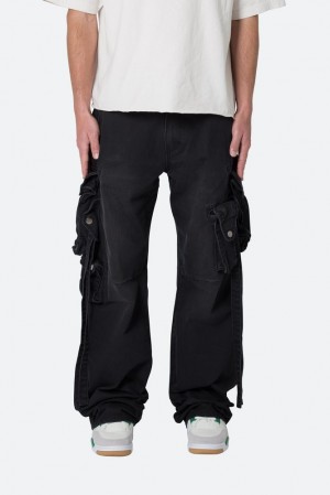 Mnml Strapped Multi Cargo Pants Cargos Black | PA12-J5XO