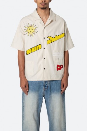 Mnml Sunshine S/S Shirt Shirts Khaki | JM40-L5GO