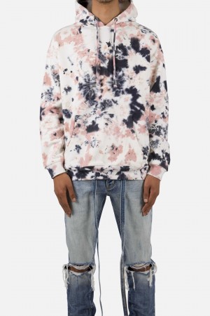 Mnml Tie Dyed Smile Hoodie Sweatshirts Multi | AI64-I9CH