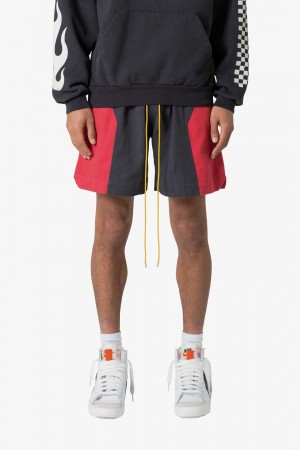 Mnml Twill Racing Shorts Shorts Black/Red | ZO24-P3KQ