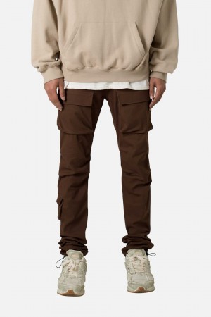 Mnml Twill Utility Cargos Pants Cargos BROWN | PF04-E1LS