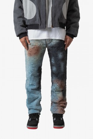 Mnml V490 Rust Baggy Denim Baggy Denim Multi | VJ51-S9XR