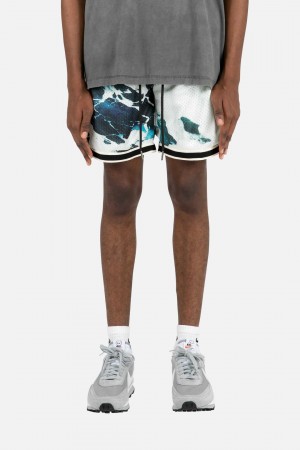 Mnml Wave Basketball Shorts Shorts Blue/White | WI60-H7YE