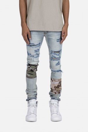 Mnml X408 Repaired Skinny Denim Skinny Denim Blue | WC75-T1LC