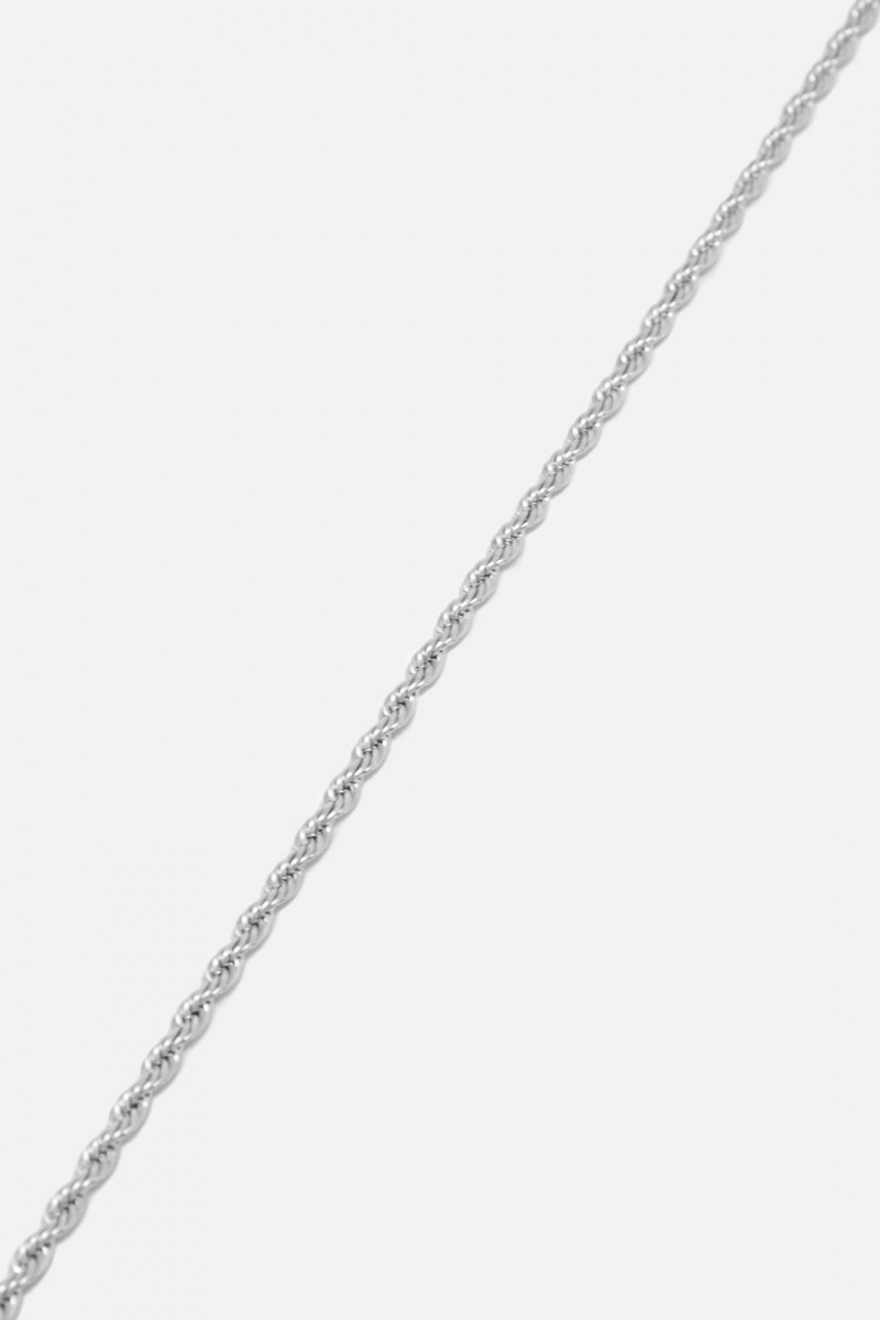 Mnml A3 Long Rope Chain Jewelry Silver | OC54-Y5QI