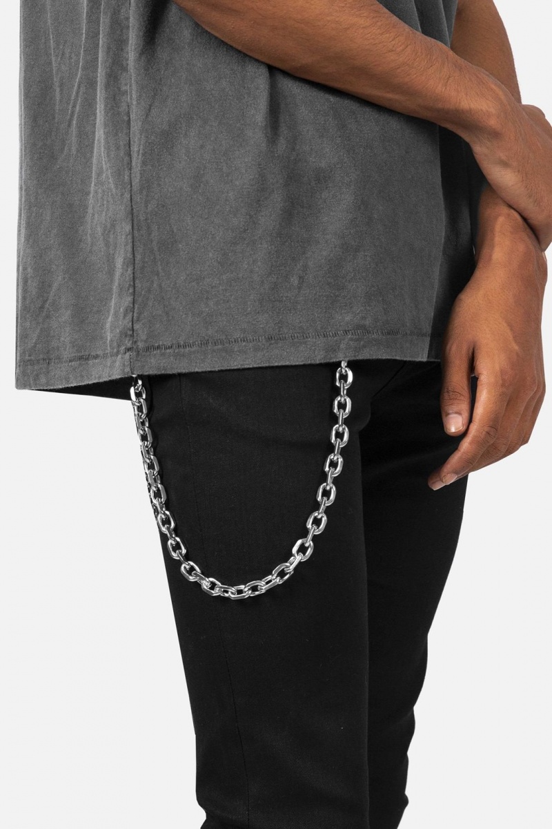 Mnml A7 Link Wallet Chain Jewelry Silver | FF21-W0XK