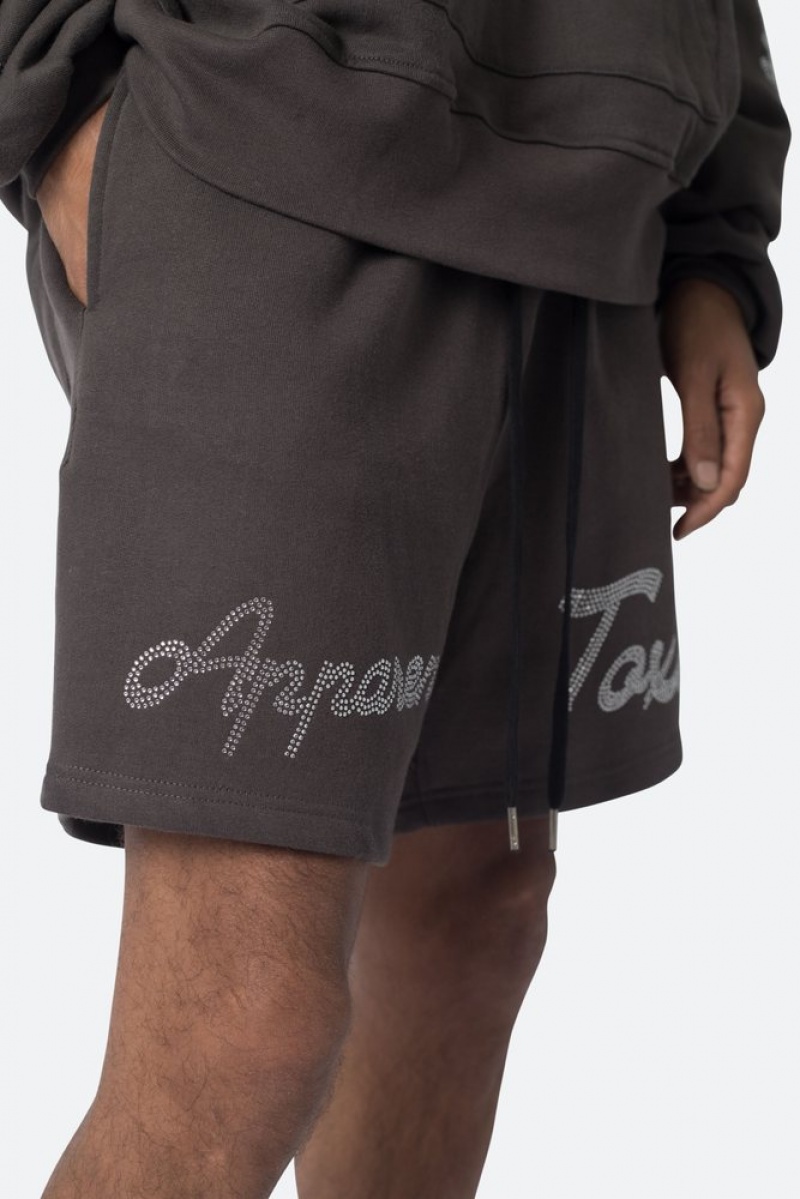 Mnml Apparently Toxic Sweatshorts Shorts Vintage Black | YM81-K7FO