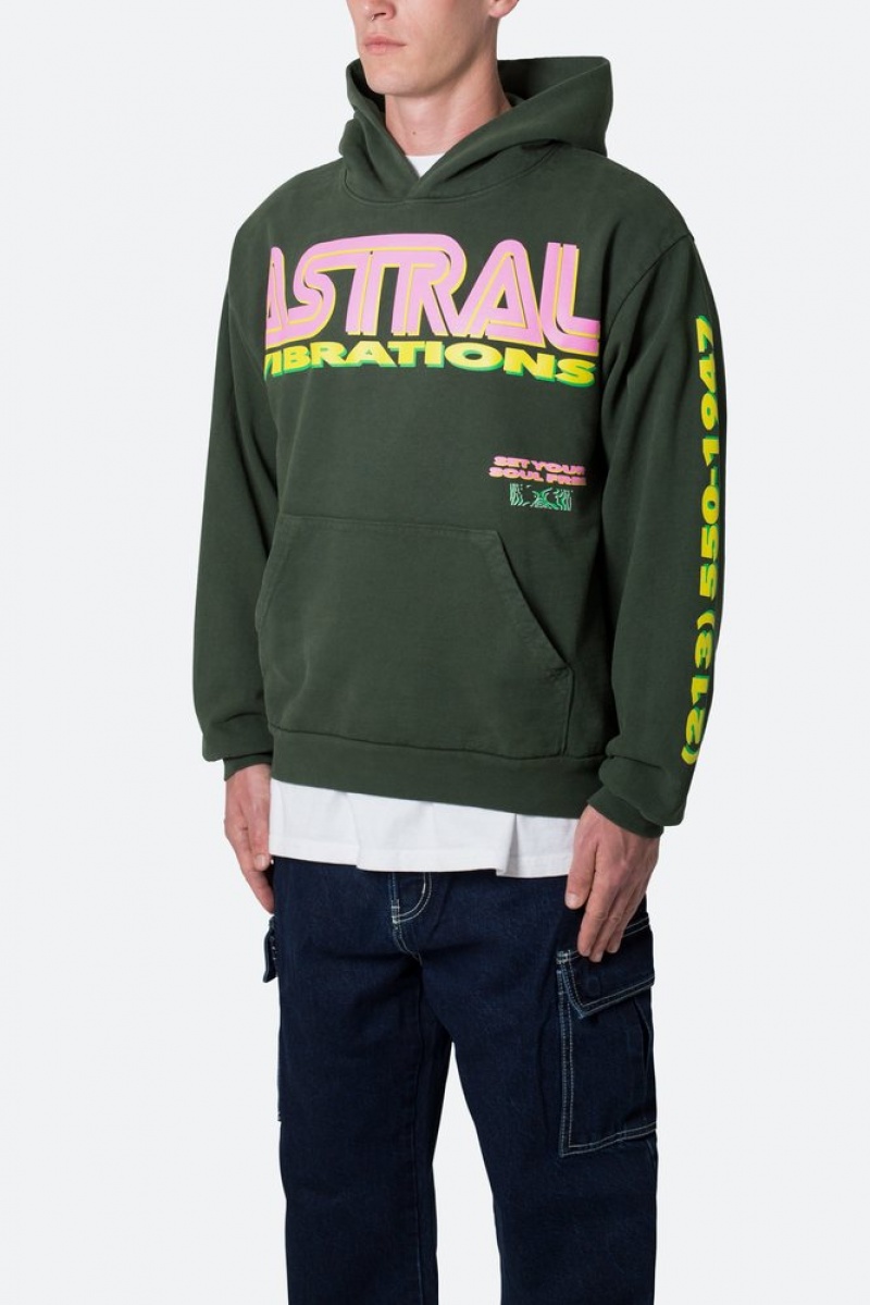 Mnml Astral Vibrations Hoodie Hoodies Ivy | YW33-L9BY