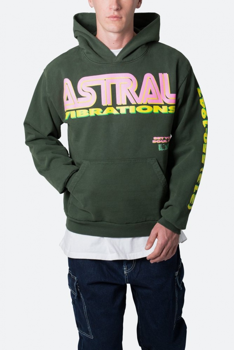 Mnml Astral Vibrations Hoodie Hoodies Ivy | YW33-L9BY