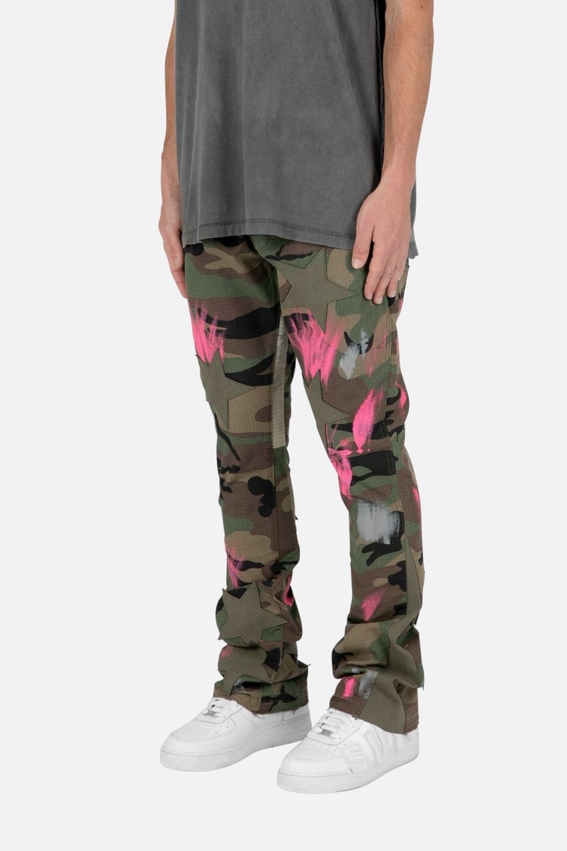 Mnml B439 Star Flare Denim Flare Denim Camo | NG35-N1VS