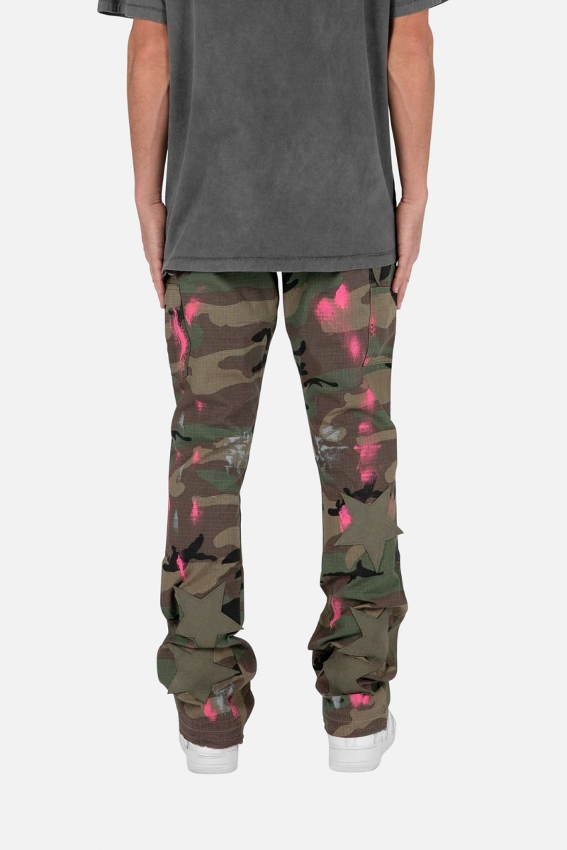 Mnml B439 Star Flare Denim Flare Denim Camo | NG35-N1VS