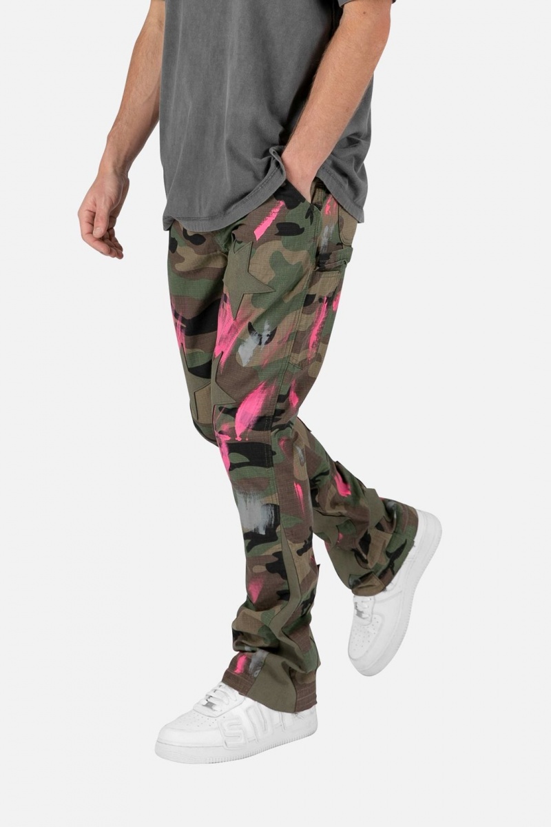 Mnml B439 Star Flare Denim Flare Denim Camo | NG35-N1VS