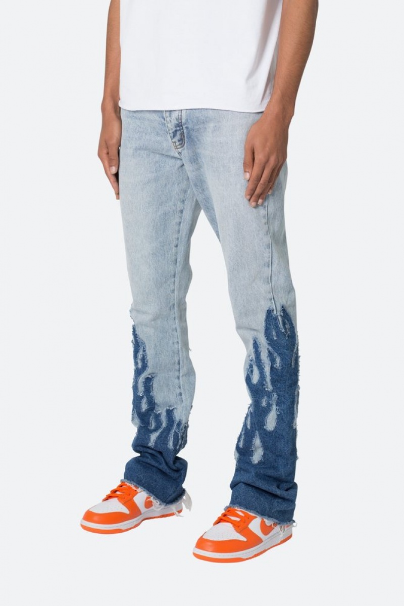 Mnml B556 Flame Flare Denim Flare Denim Blue | GR58-X8DB