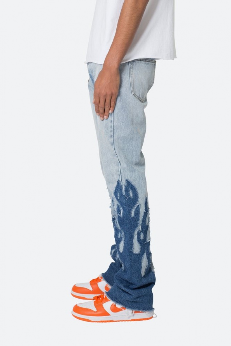 Mnml B556 Flame Flare Denim Flare Denim Blue | GR58-X8DB