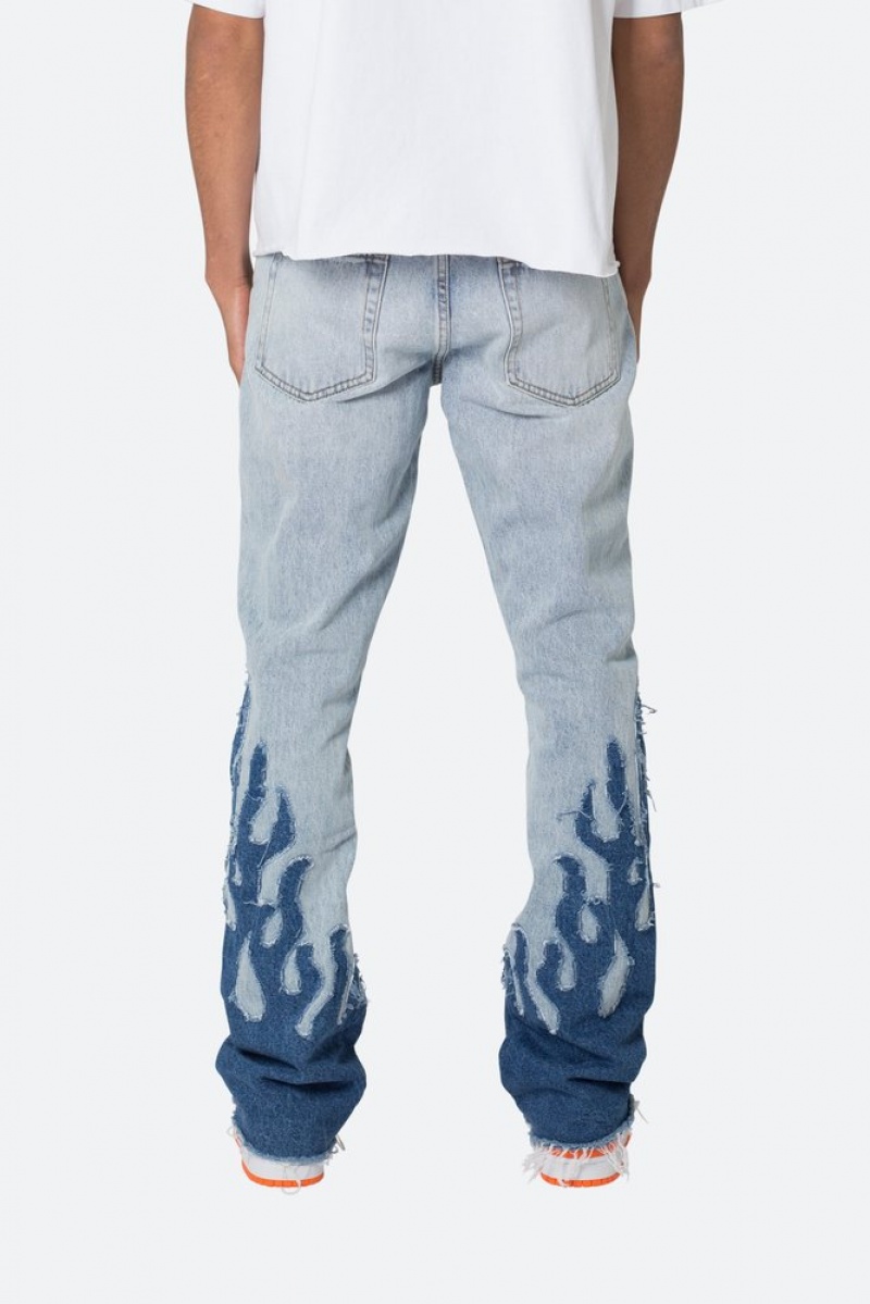 Mnml B556 Flame Flare Denim Flare Denim Blue | GR58-X8DB