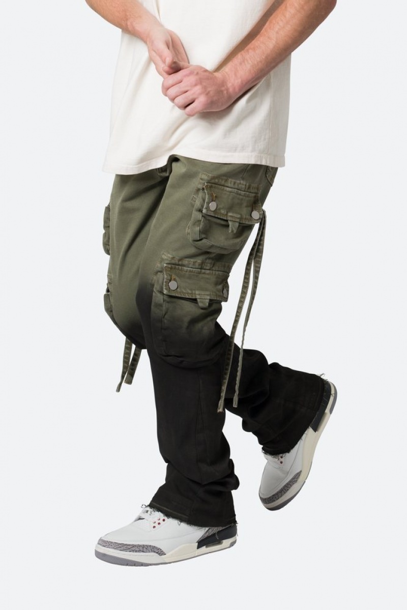 Mnml B569 Cargo Flare Denim Flare Denim Olive/Black | OG21-S0NB