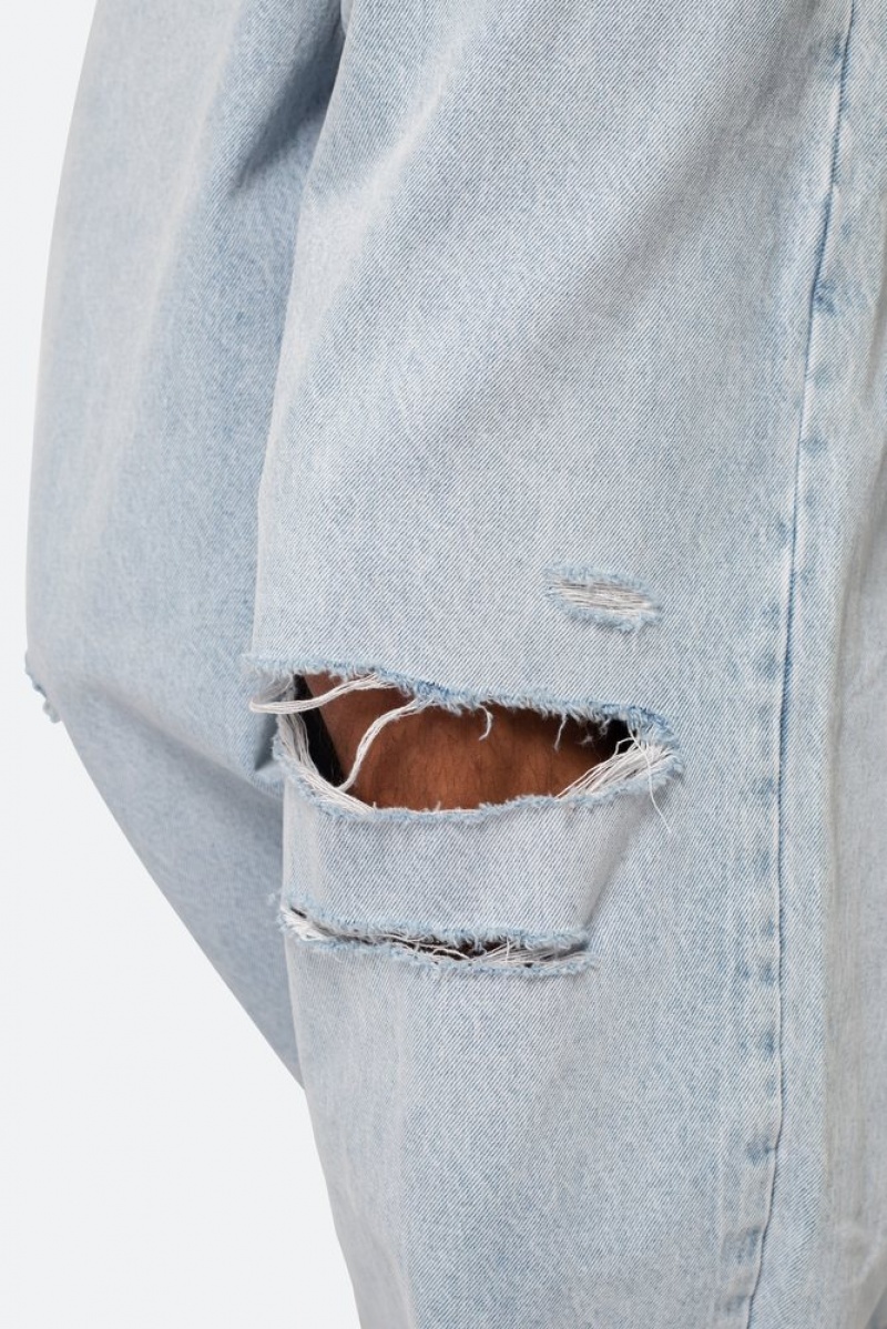 Mnml Baggy Rave Denim Baggy Denim Light Blue | SW18-D0RZ