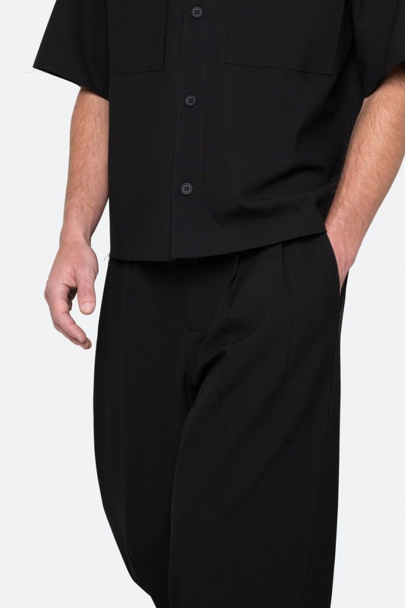 Mnml Baggy Trouser Pants Pants & Chinos Black | OX66-F6FS