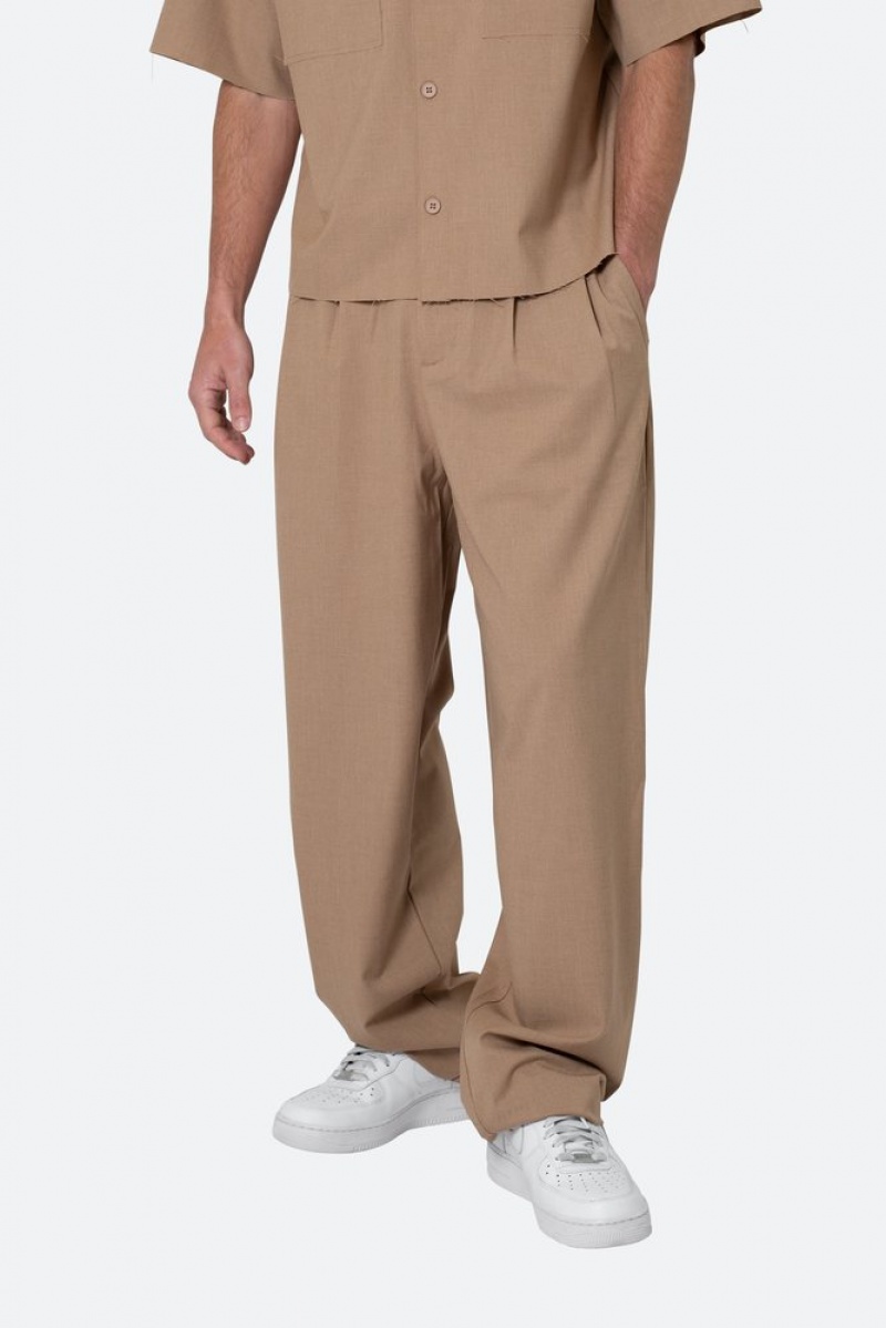 Mnml Baggy Trouser Pants Pants & Chinos Khaki | SM95-I3ST