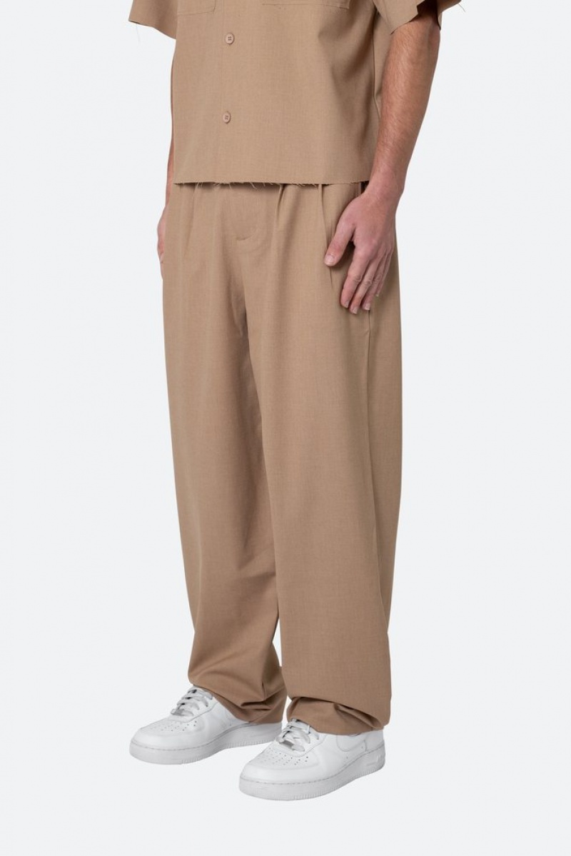 Mnml Baggy Trouser Pants Pants & Chinos Khaki | SM95-I3ST