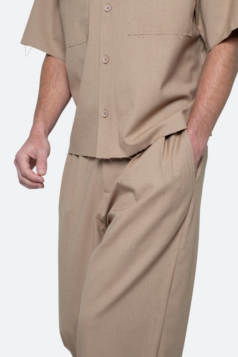 Mnml Baggy Trouser Pants Pants & Chinos Khaki | SM95-I3ST