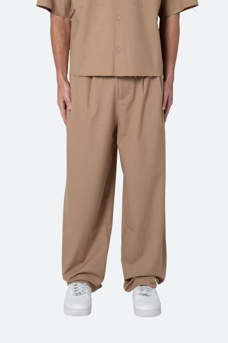 Mnml Baggy Trouser Pants Pants & Chinos Khaki | SM95-I3ST